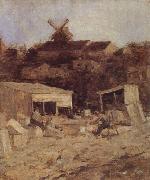 Matthijs Maris Quarry at Montmartre oil painting artist